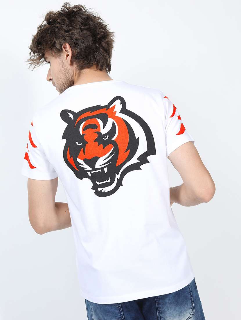 men short sleeve front & back print t-shirt - 21375442 -  Standard Image - 2