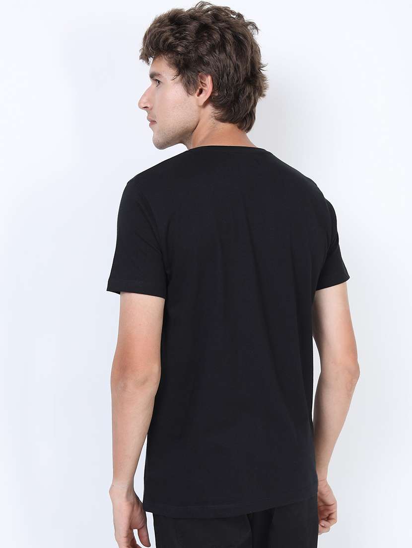 men front print round neck t-shirt - 21375447 -  Standard Image - 2
