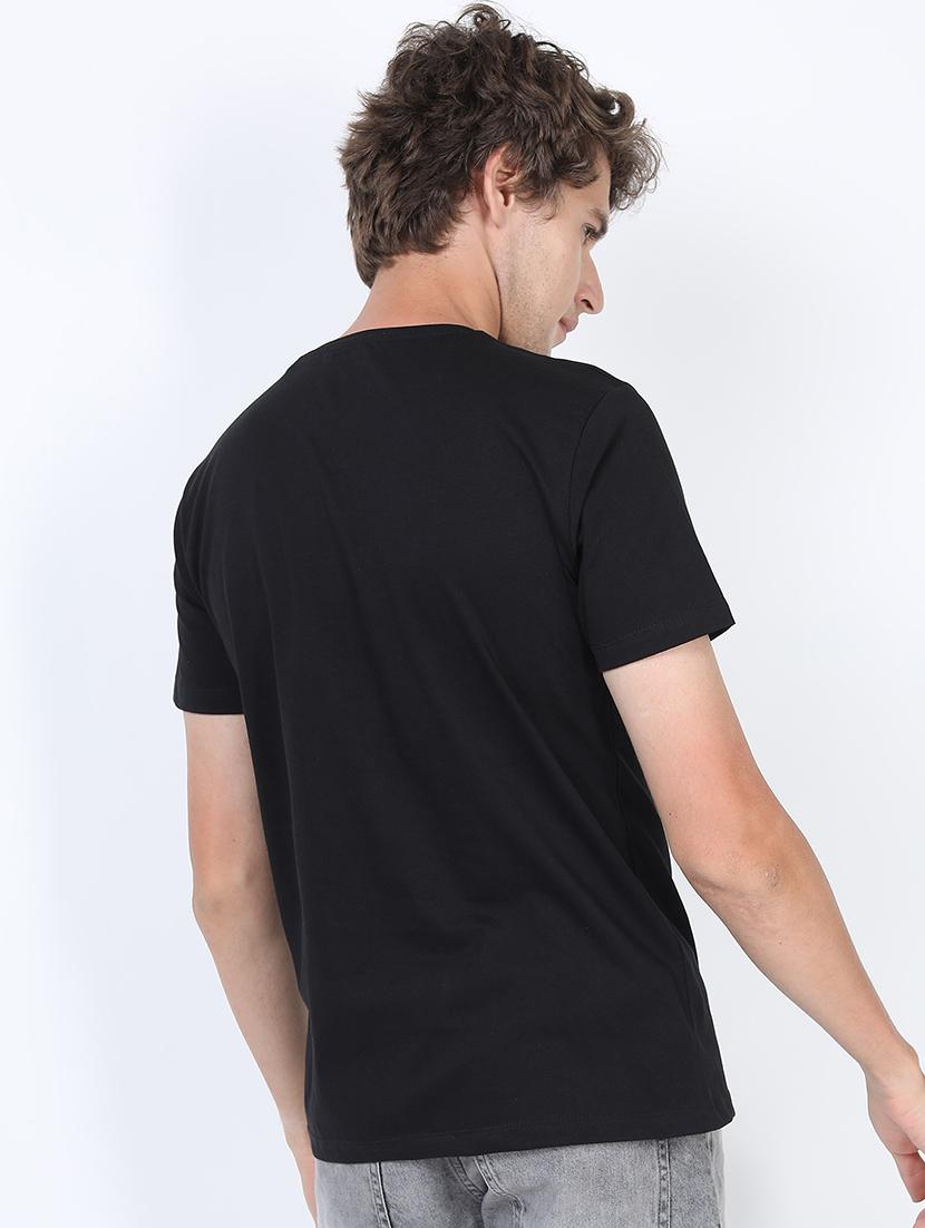 men front print round neck t-shirt - 21375454 - Standard Image - 2