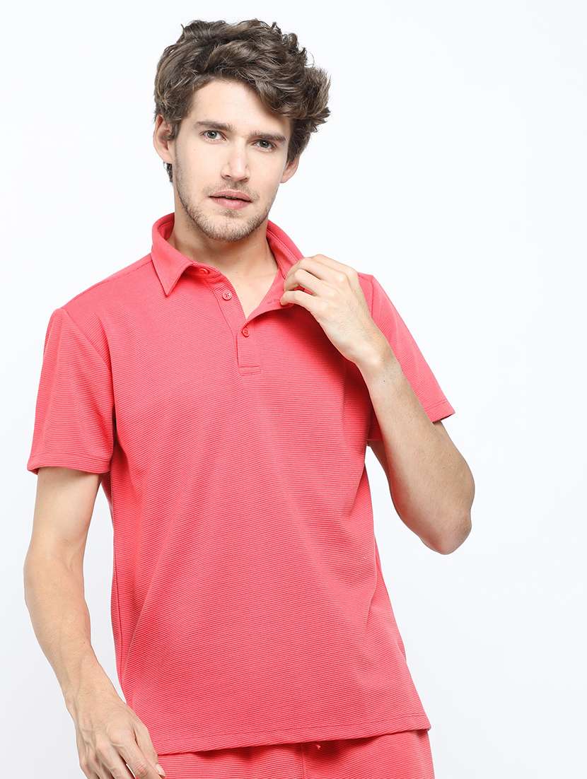 men plain polo neck t-shirt - 21375462 -  Standard Image - 2
