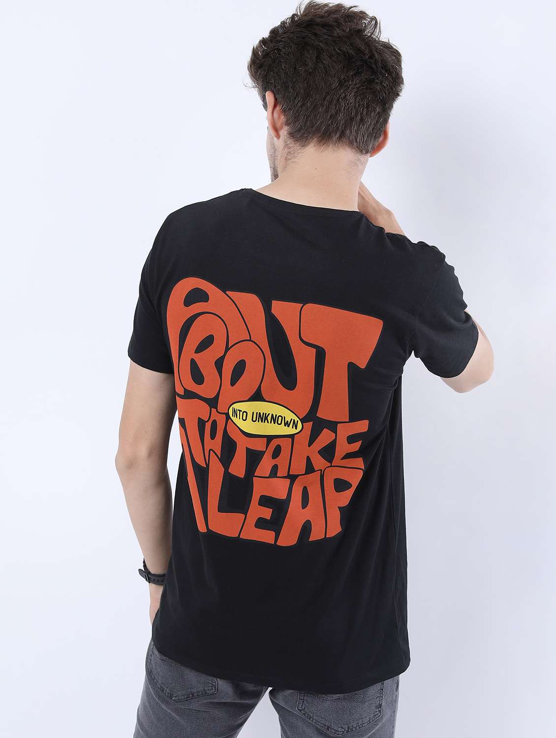 men printed round neck t-shirt - 21375519 -  Standard Image - 2