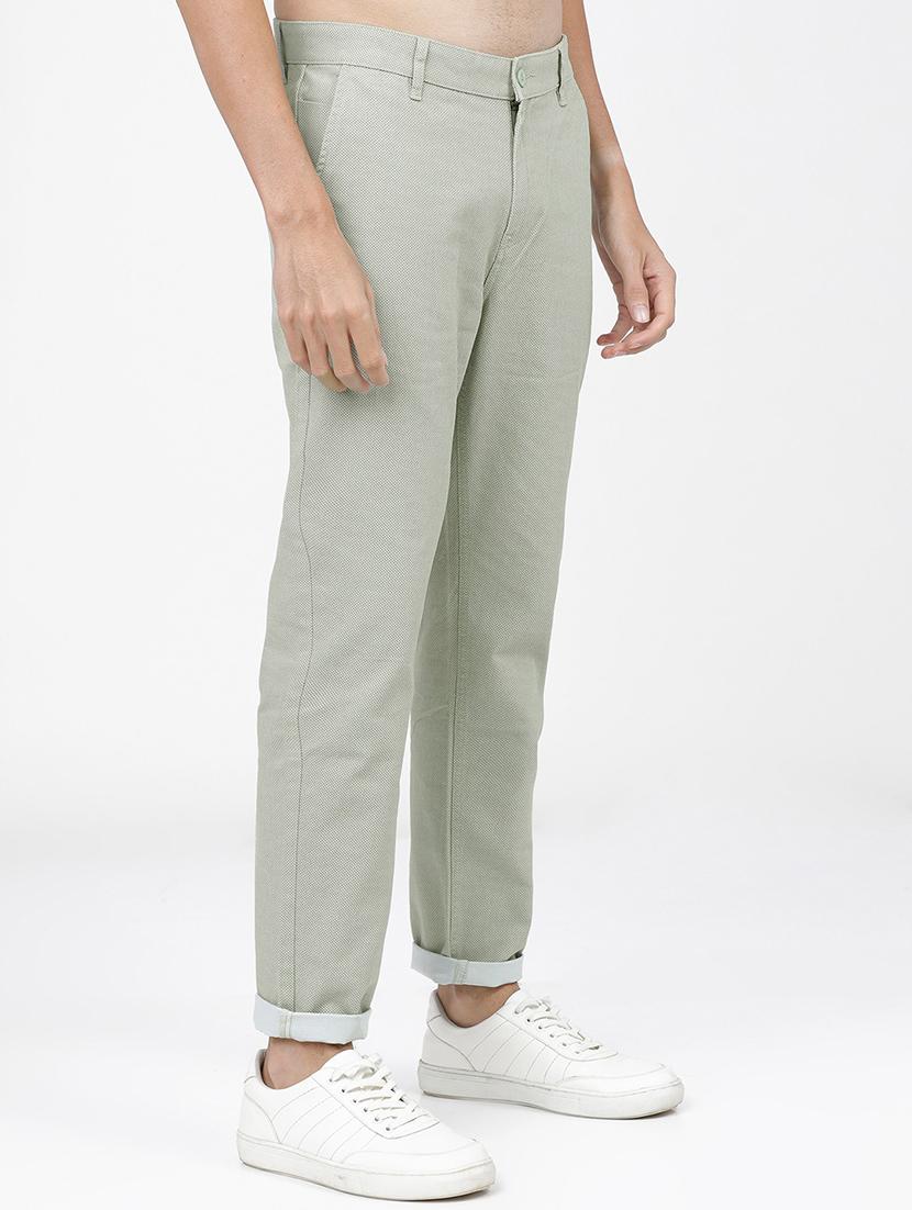 men mid rise solid chinos - 21375554 - Standard Image - 2