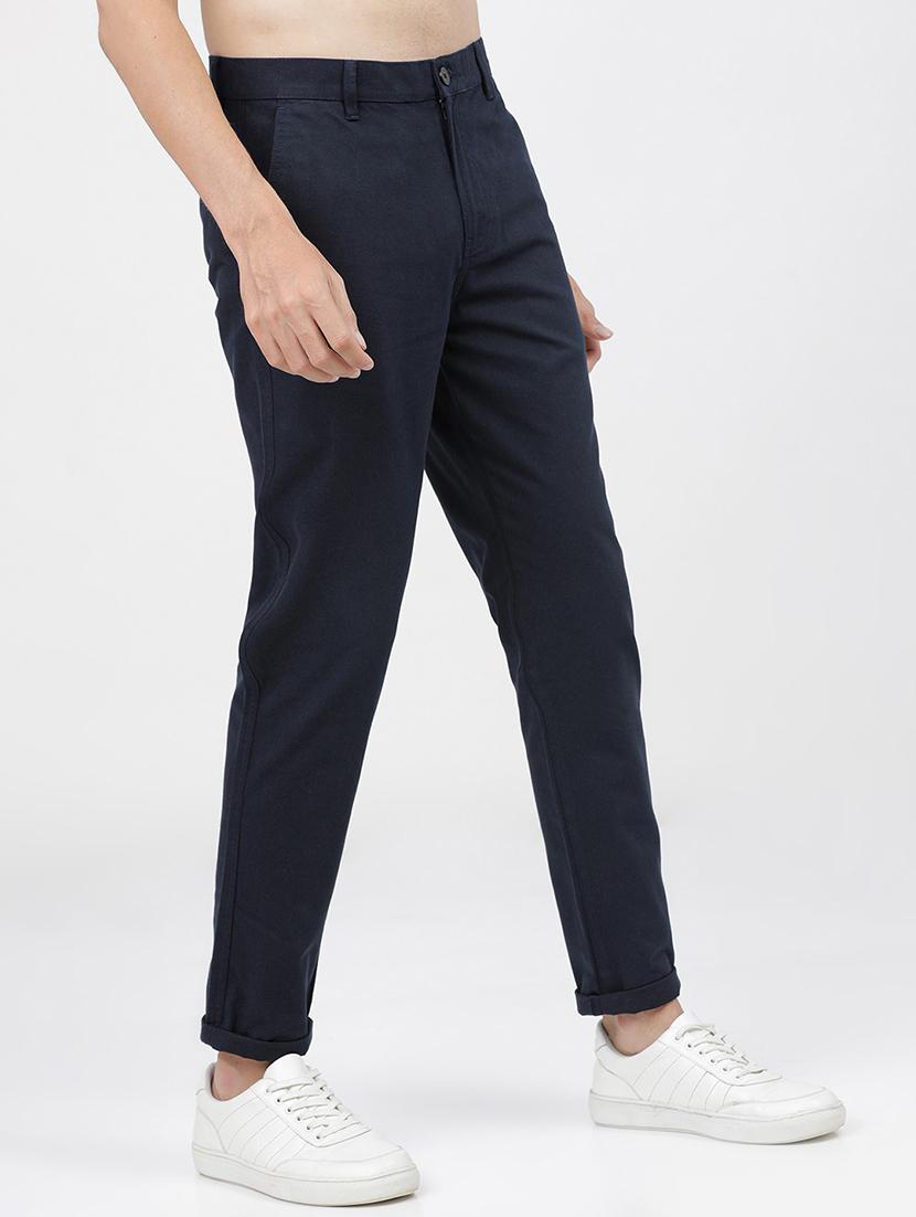 men mid rise solid chinos - 21375571 - Standard Image - 2