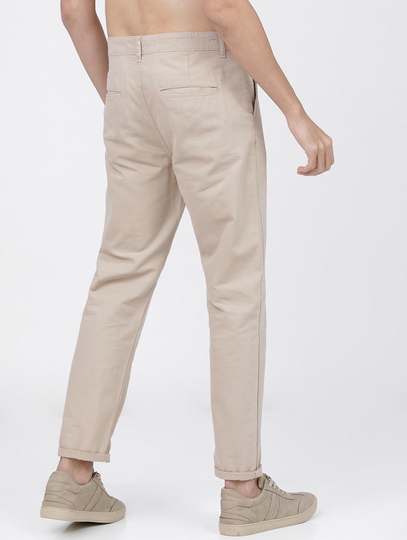 men mid rise solid chinos - 21375582 - Standard Image - 2