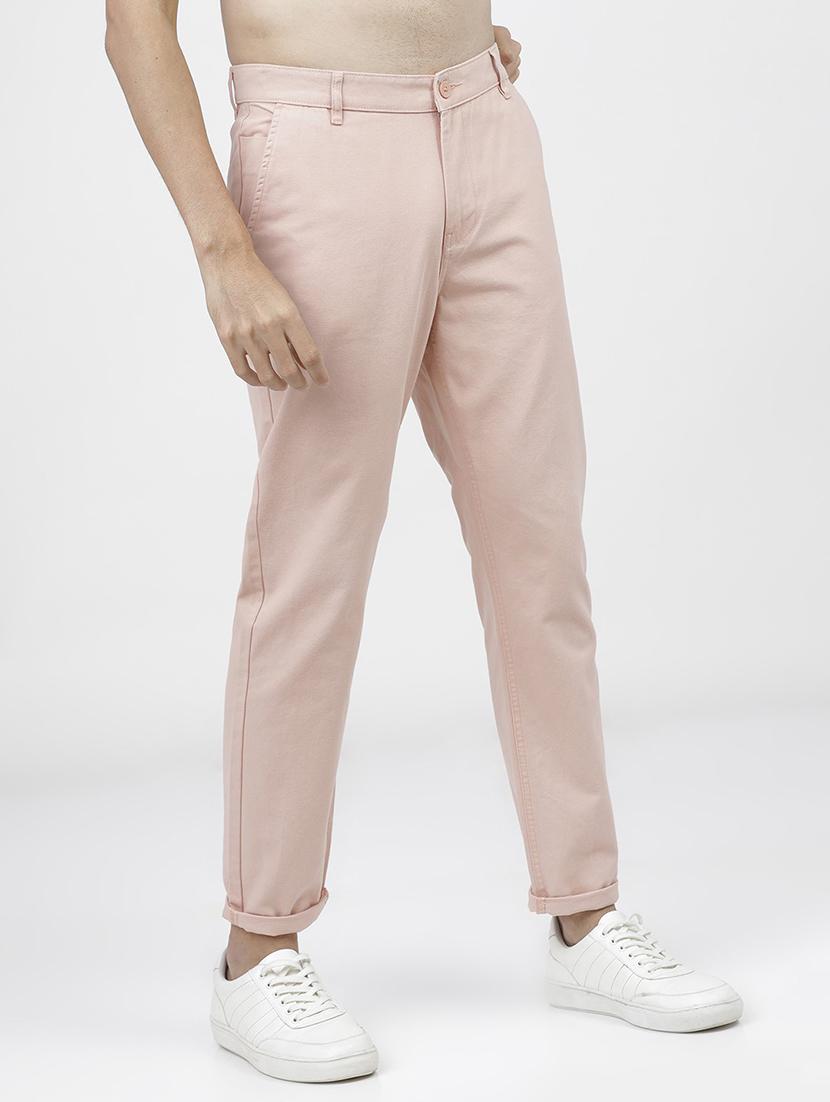 men mid rise solid chinos - 21375585 - Standard Image - 2