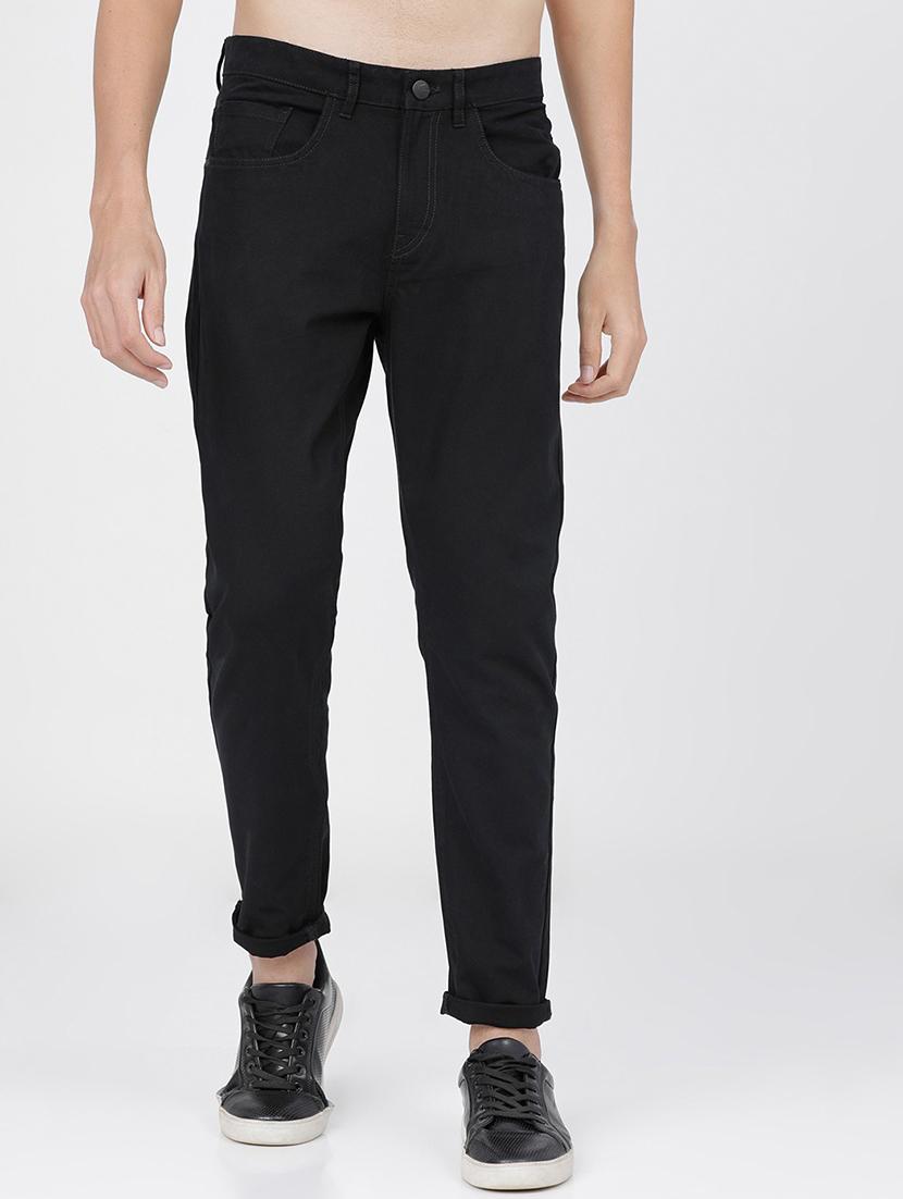 men mid rise solid chinos - 21375622 - Zoom Image - 0