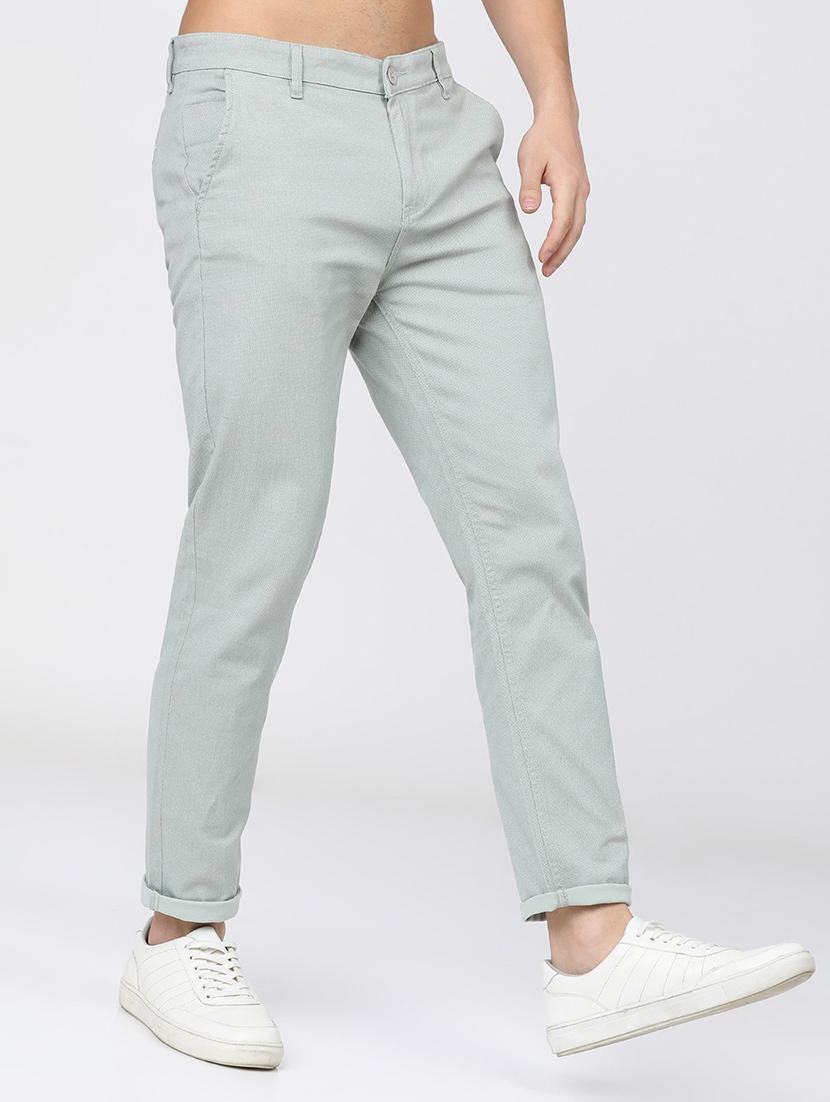 men mid rise solid chinos - 21375641 - Standard Image - 2