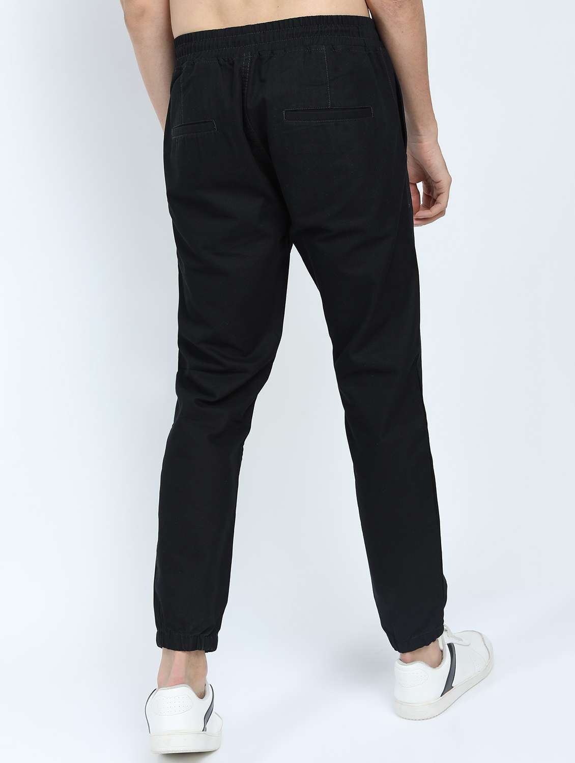 men mid rise solid joggers - 21375680 -  Standard Image - 2