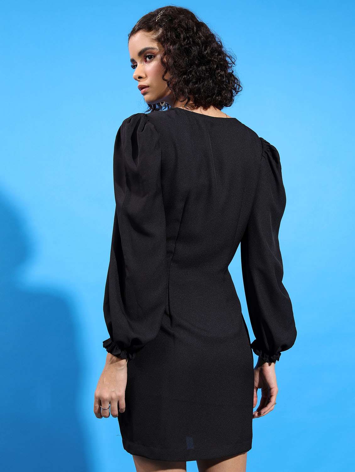 women solid black sheath dress - 21375825 -  Standard Image - 2