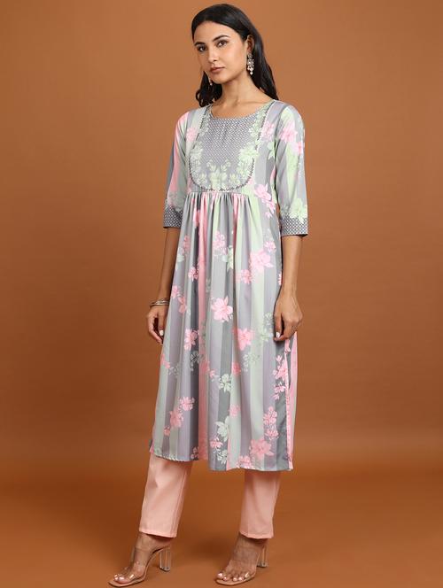 women multi colored cotton blend a-line kurta - 21376178 -  Standard Image - 0