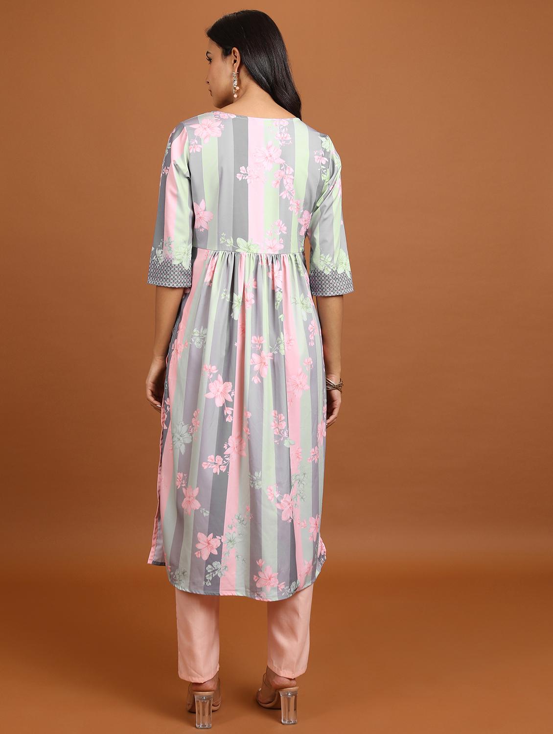 women multi colored cotton blend a-line kurta - 21376178 - Standard Image - 2