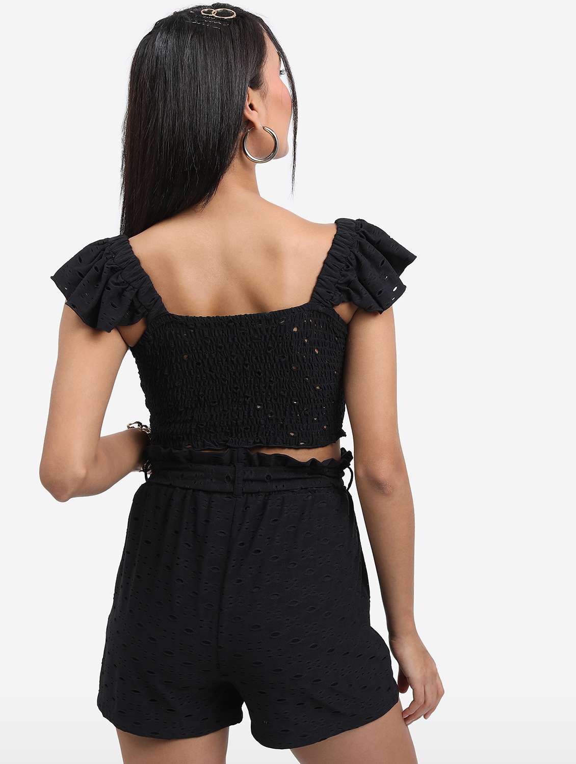 black solid crop top - 21376449 -  Standard Image - 2