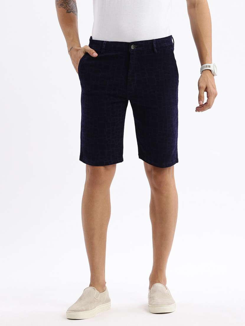 men mid rise printed bermuda shorts