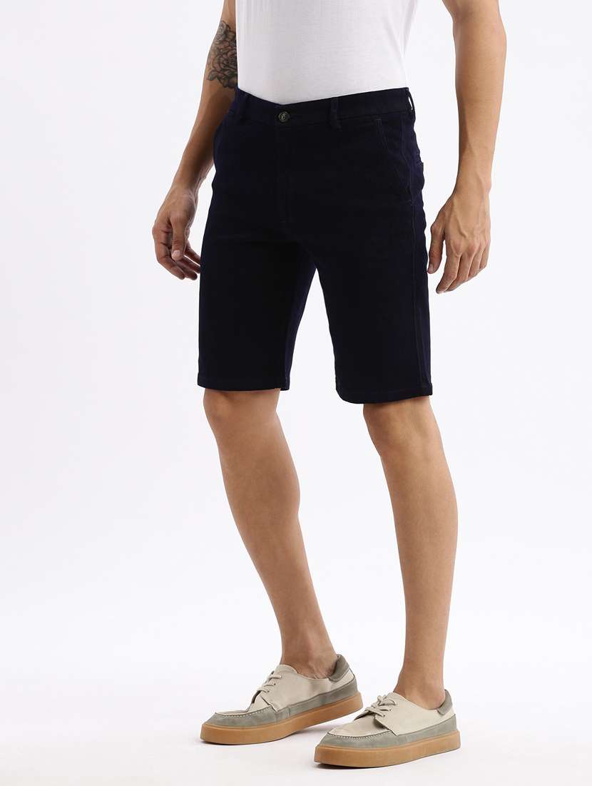 men solid mid rise chinos bermuda shorts - 21376922 -  Standard Image - 2