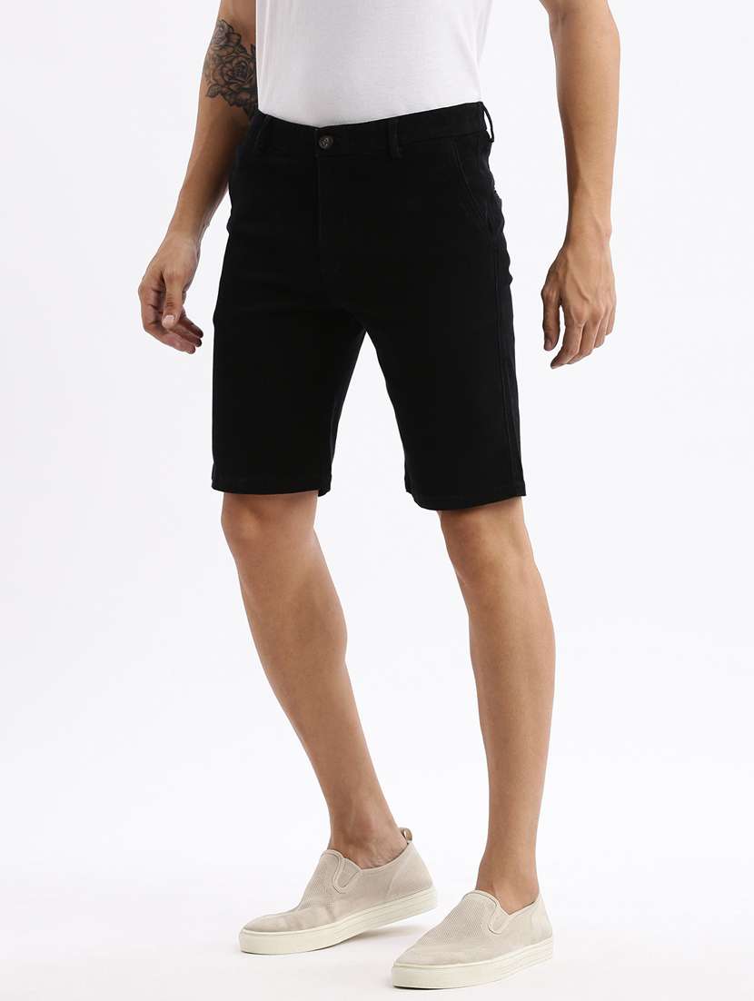 men mid rise solid bermuda shorts - 21376930 -  Standard Image - 2
