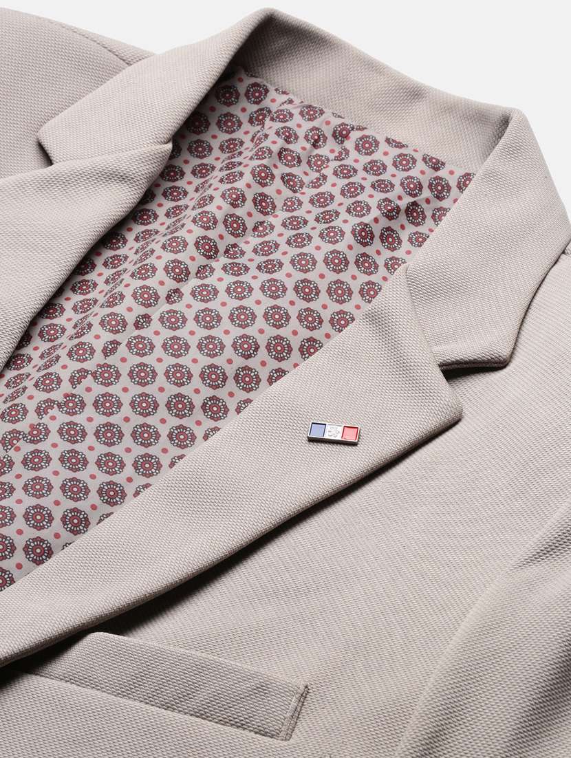 men long sleeved solid single breasted casual blazer - 21376950 -  Standard Image - 7