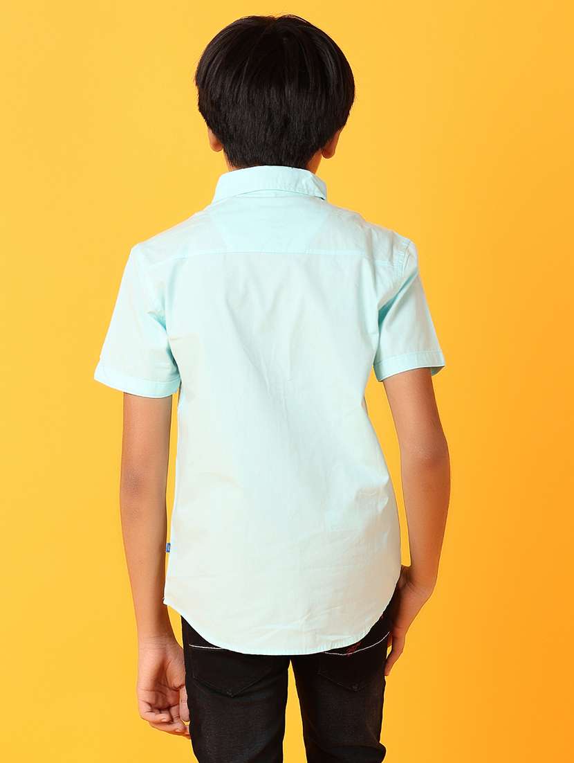 boys collared solid shirt - 21378276 -  Standard Image - 2