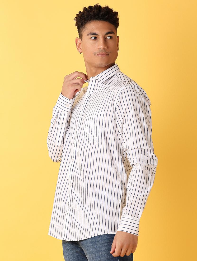 men white regular fit casual shirt - 21378443 - Standard Image - 2