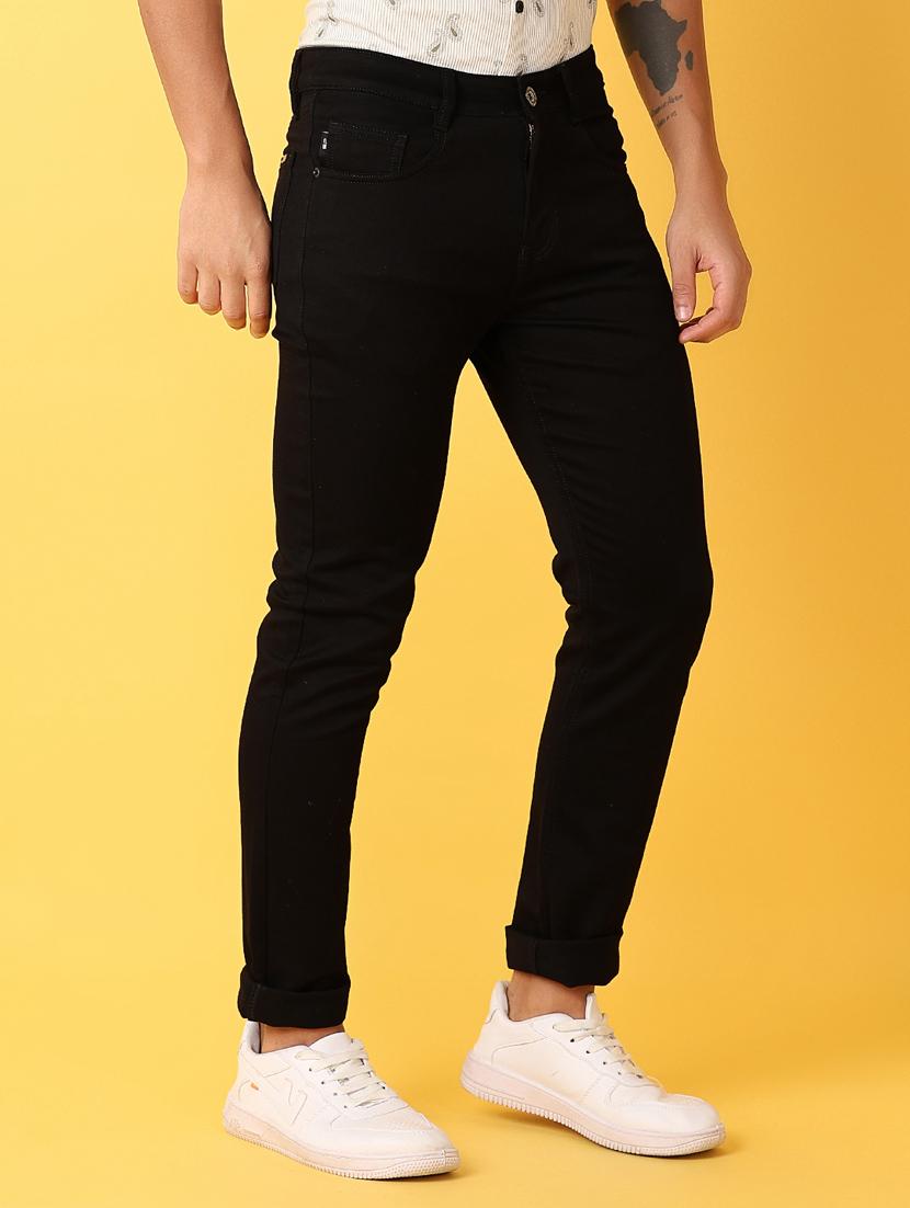 men black solid jean - 21378467 - Standard Image - 2