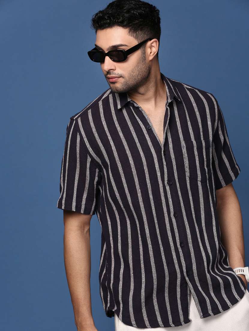 men striped cotton casual shirt - 21378723 -  Standard Image - 2