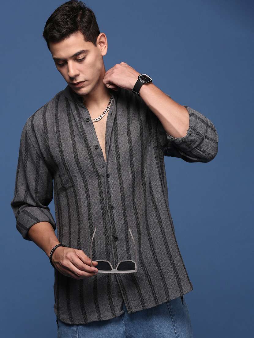 men striped cotton casual shirt - 21378737 -  Standard Image - 2
