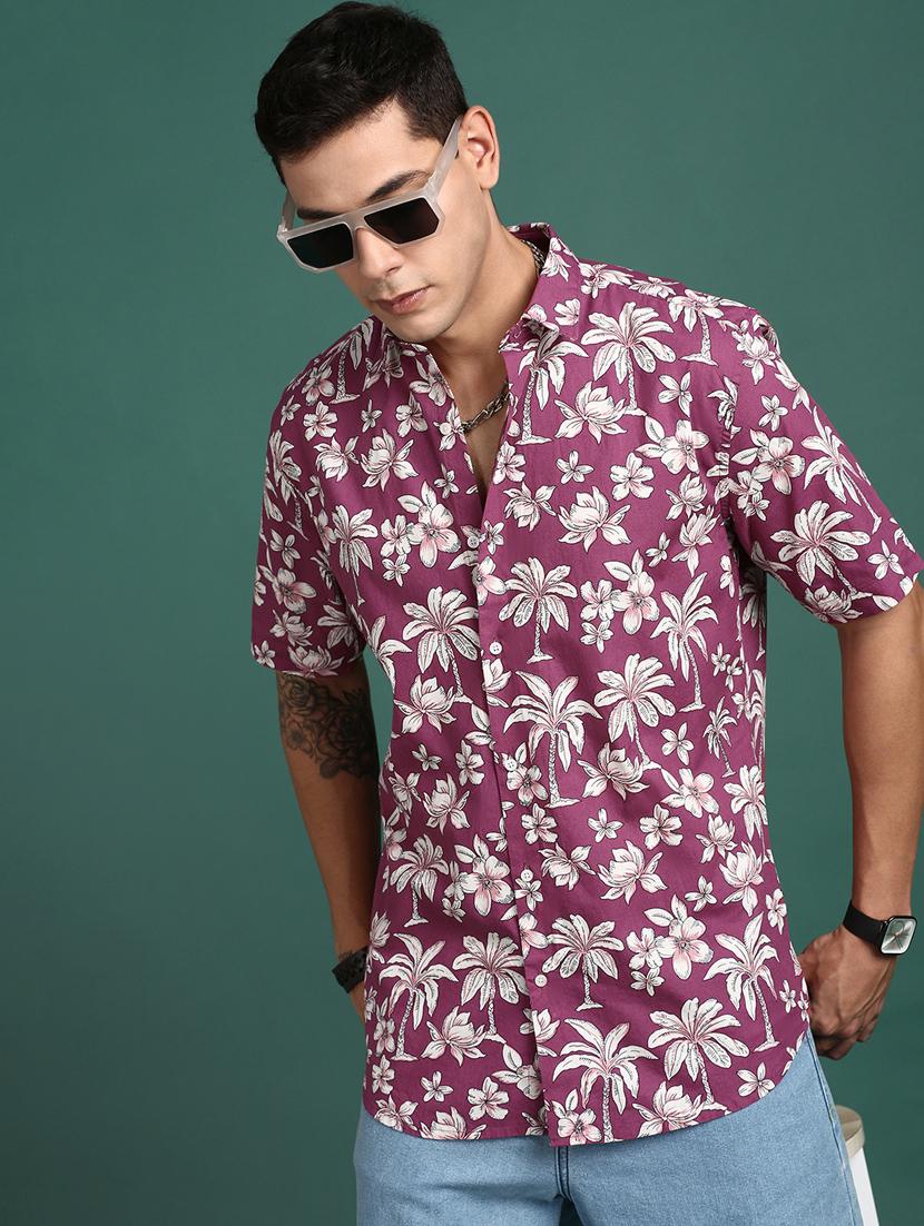 men short sleeved printed casual shirt - 21378749 - Standard Image - 2