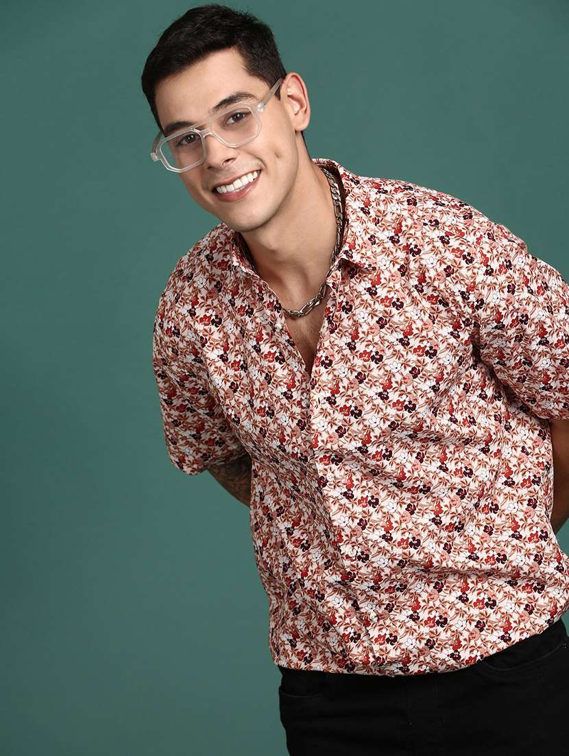 men short sleeved printed casual shirt - 21378752 -  Standard Image - 2