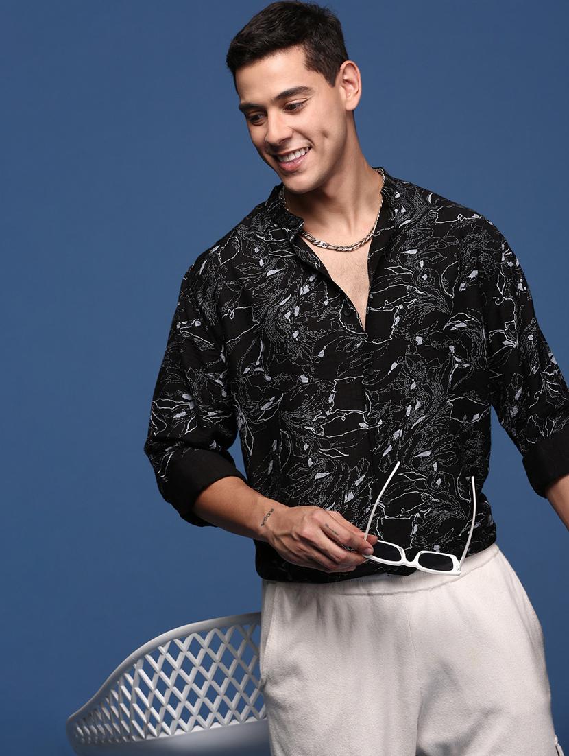 men printed cotton casual shirt - 21378761 - Standard Image - 2