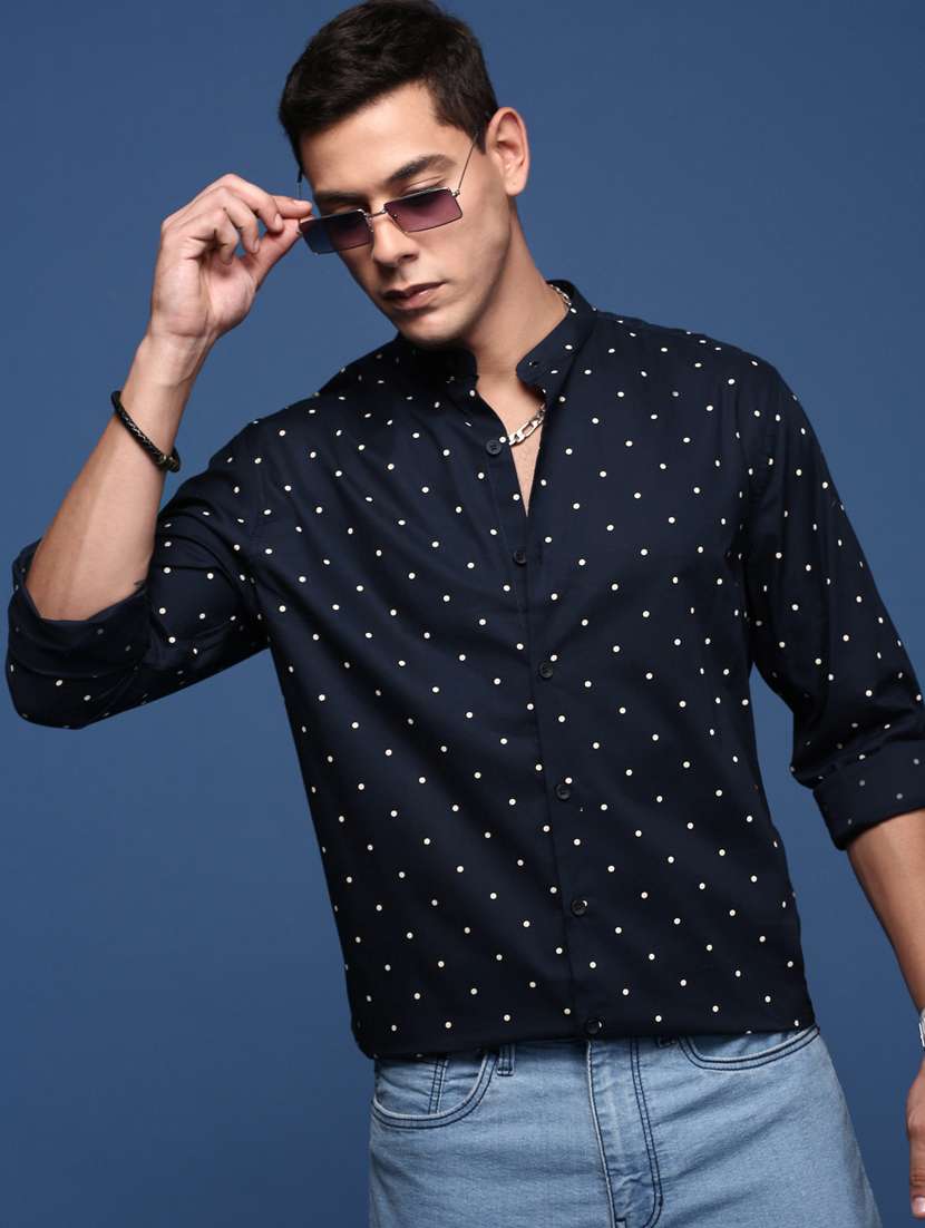 men long sleeved printed casual shirt - 21378762 -  Standard Image - 2