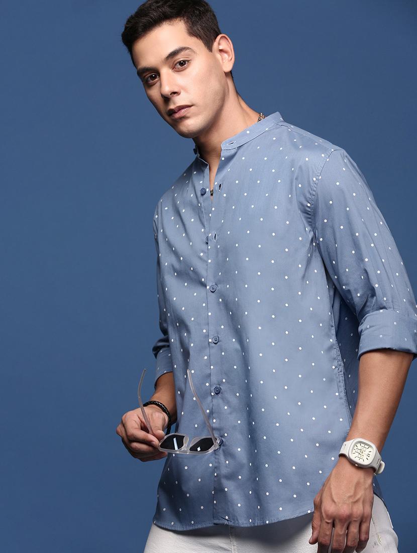 men long sleeved printed casual shirt - 21378764 - Standard Image - 2