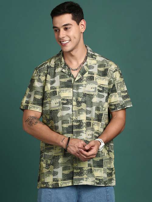 men short sleeved printed casual shirt - 21378795 -  Standard Image - 0