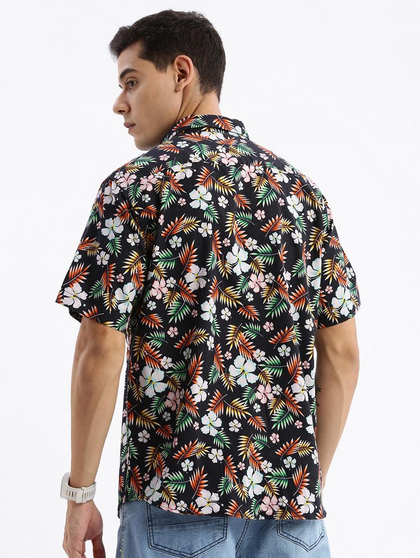 men short sleeved printed casual shirt - 21378839 - Standard Image - 2