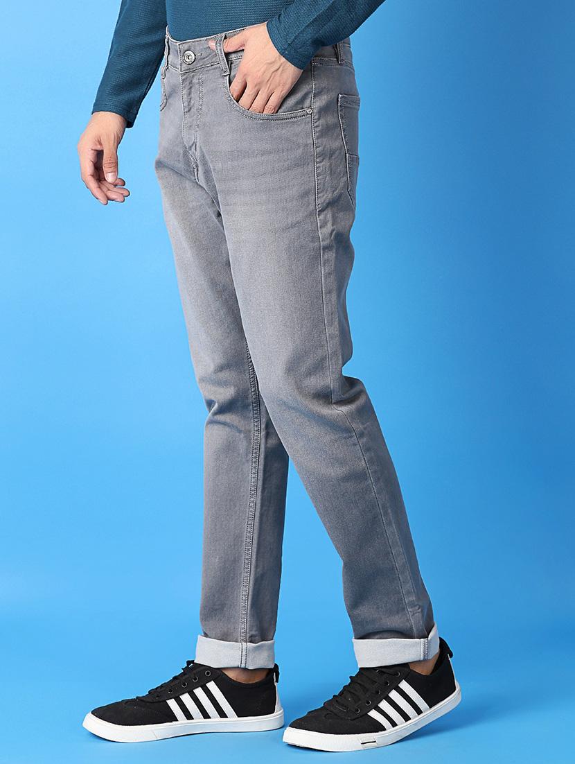 men mid rise plain jeans - 21382042 - Standard Image - 2