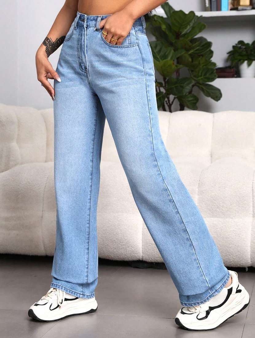 women light blue denim jean - 21382256 - Standard Image - 2