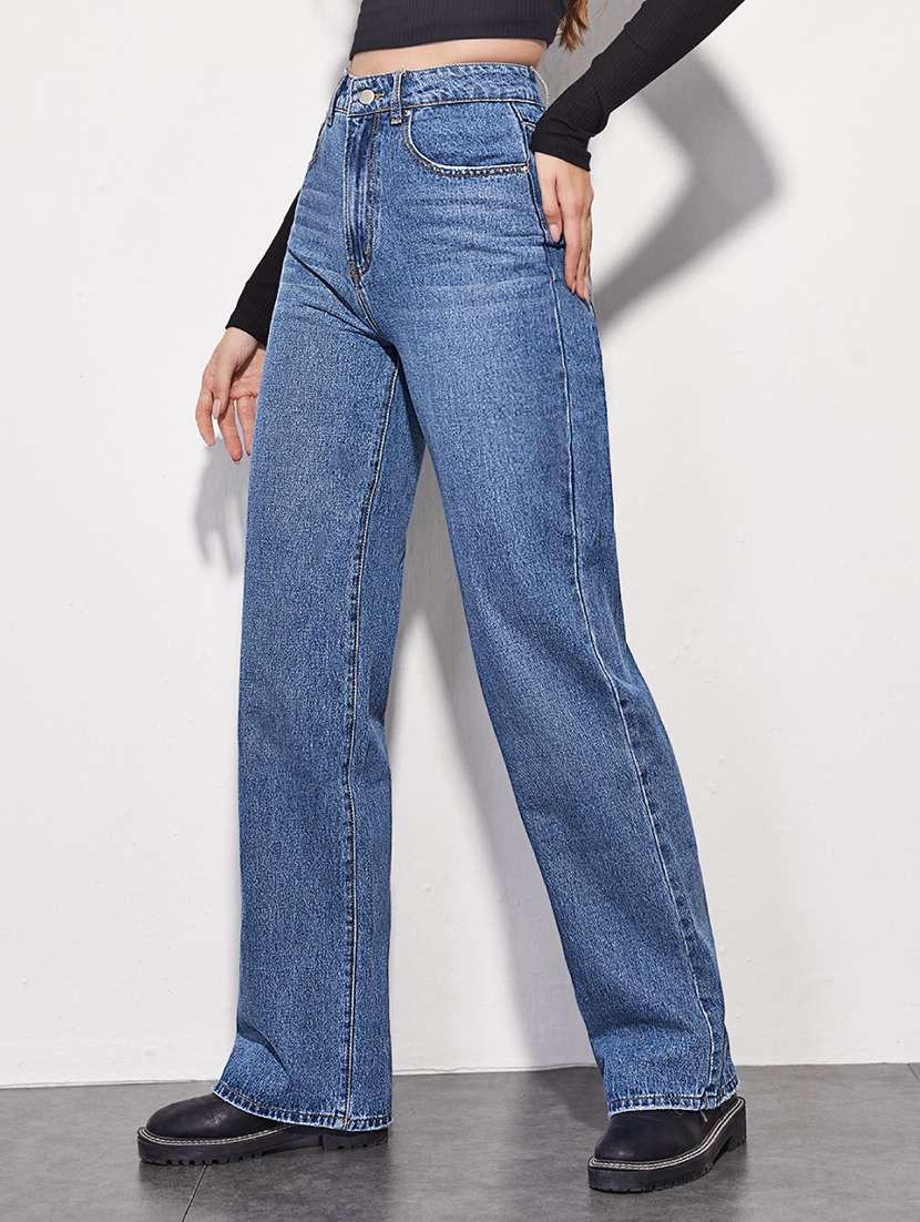women blue denim jean - 21382257 - Standard Image - 2