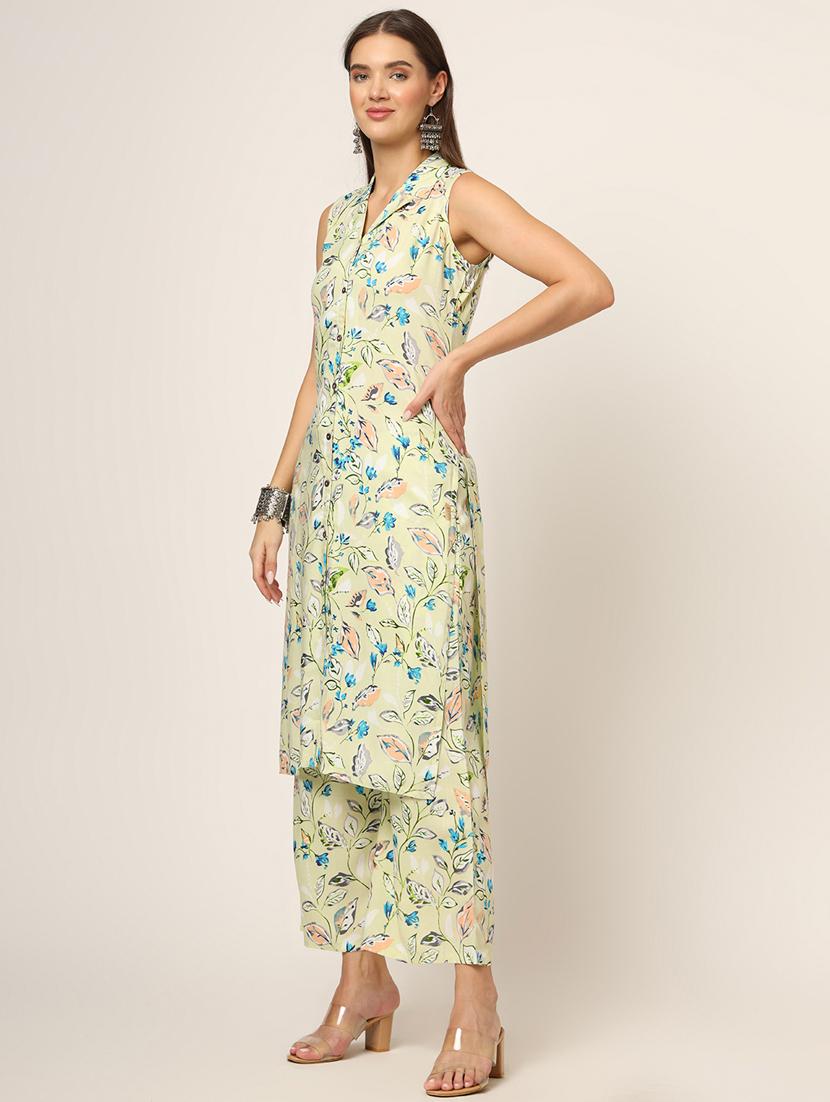 women floral printed kurta palazzo set - 21382402 - Standard Image - 2