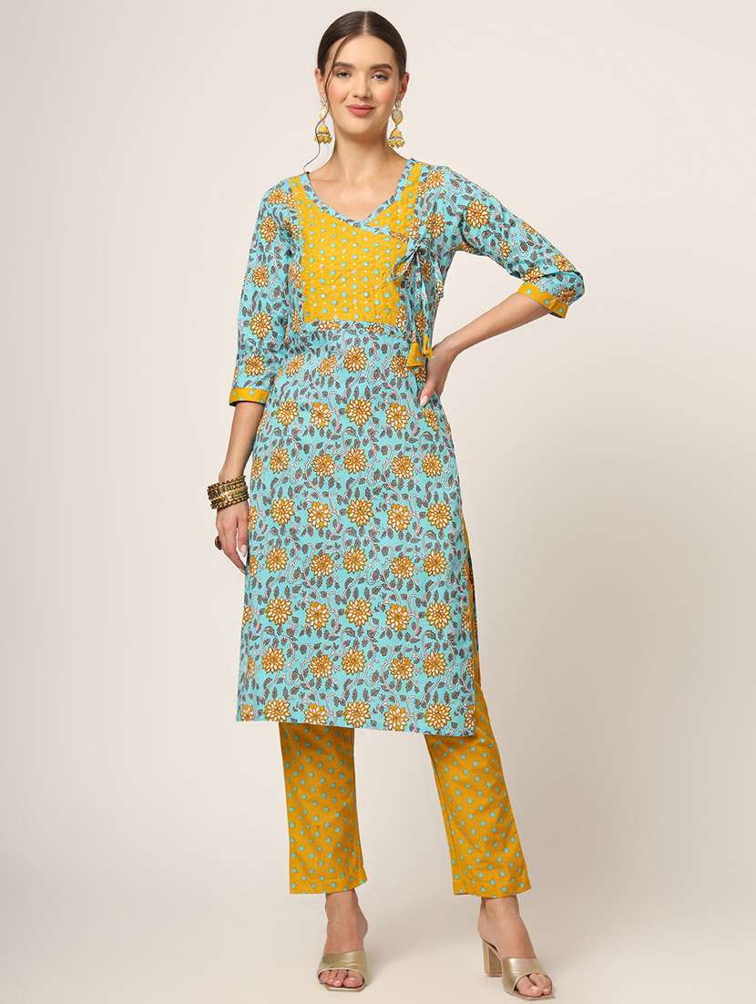 women floral printed kurta pant set with dupatta - 21382409 -  Standard Image - 2