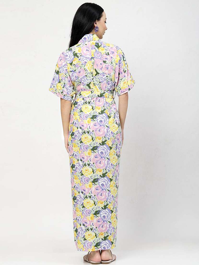 women purple polyester shirt dress - 21382463 -  Standard Image - 2