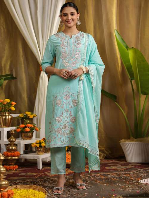 women kurta bottom set with dupatta - 21382621 -  Standard Image - 0