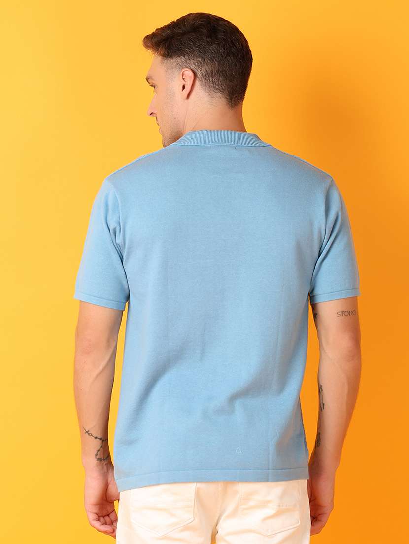 men solid short sleeves polo t-shirt - 21382777 -  Standard Image - 2