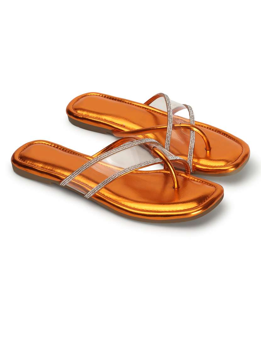 women tan slip on sandal - 21383005 -  Standard Image - 2