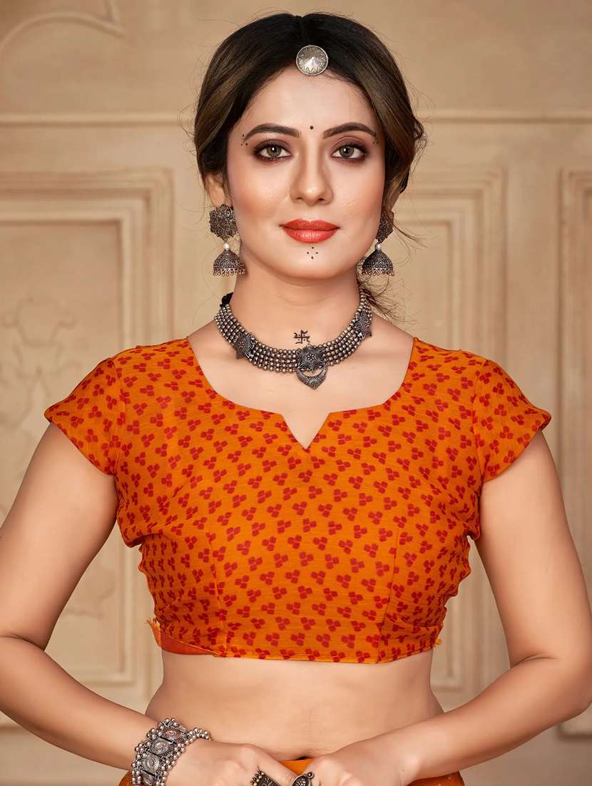 women bandhani printed chiffon saree with blouse - 21383008 -  Standard Image - 2