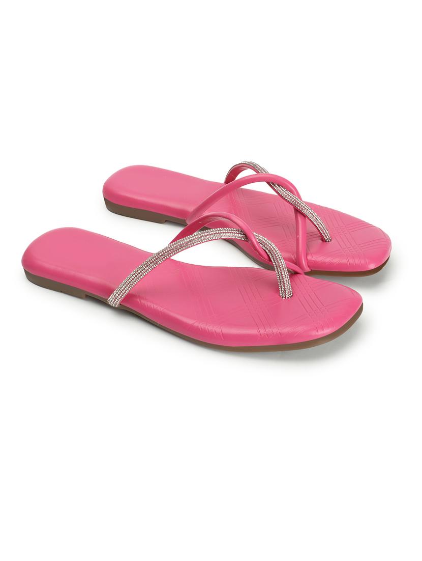 women pink slip on sandal - 21383030 - Standard Image - 2