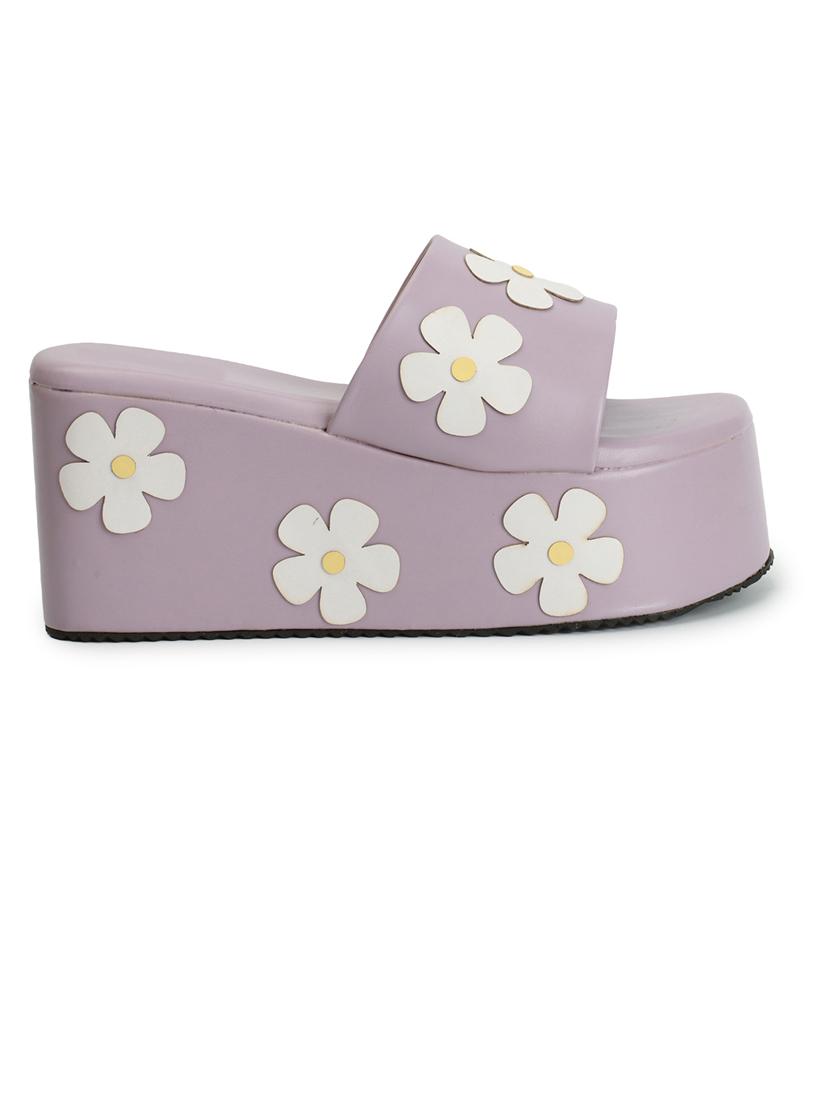 women lavender slip on wedges - 21383035 - Standard Image - 2