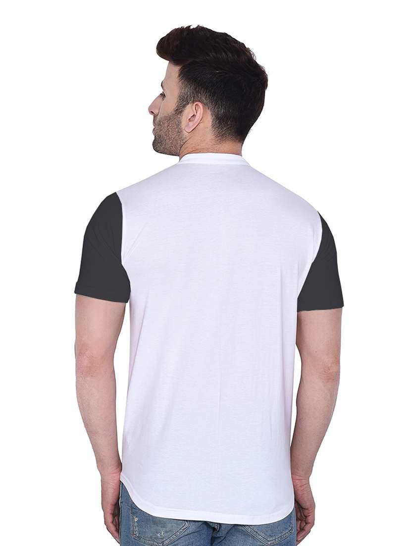men short sleeved color block casual shirt - 21383509 -  Standard Image - 2