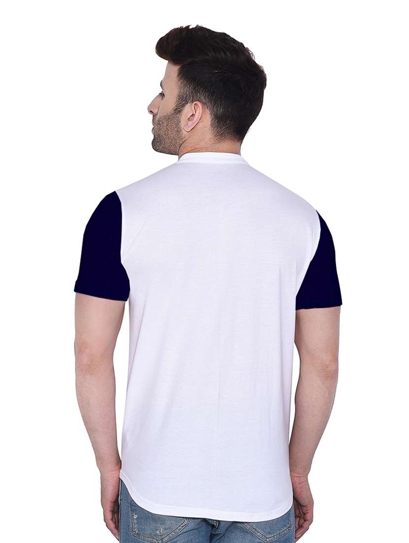 men short sleeved color block casual shirt - 21383514 -  Standard Image - 2