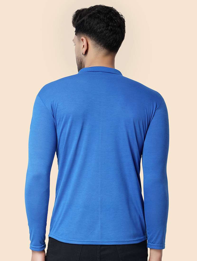 men solid long sleeved casual shirt - 21383595 -  Standard Image - 2