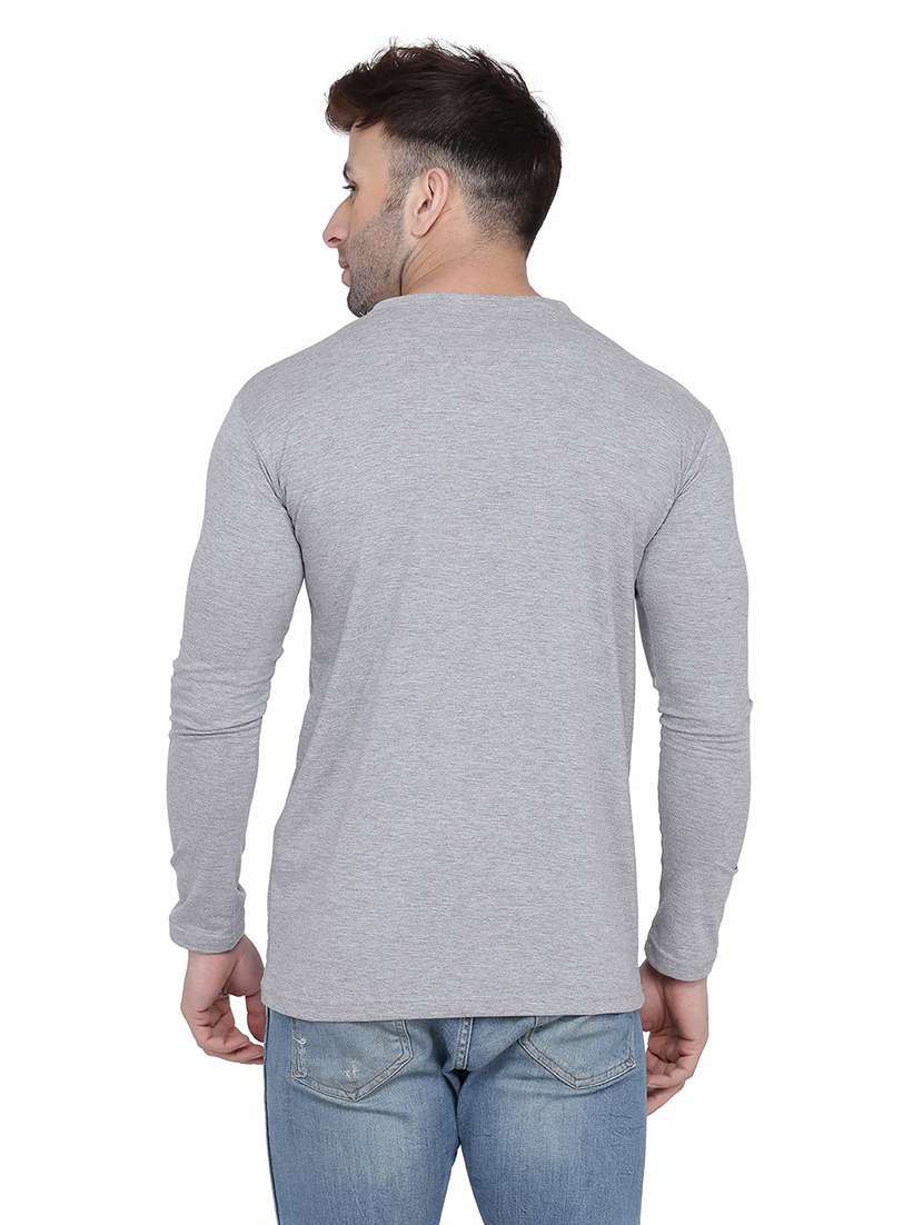 men long sleeved solid t-shirt - 21383645 -  Standard Image - 2