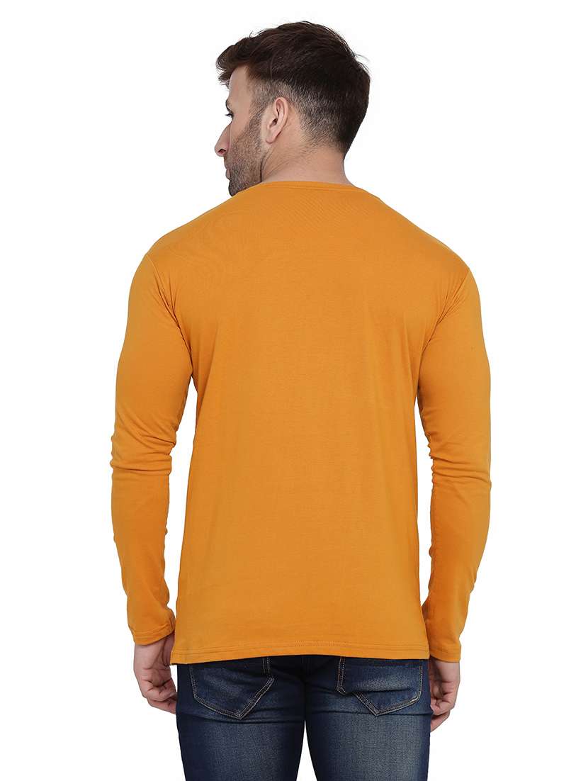 men long sleeved solid t-shirt - 21383654 -  Standard Image - 2