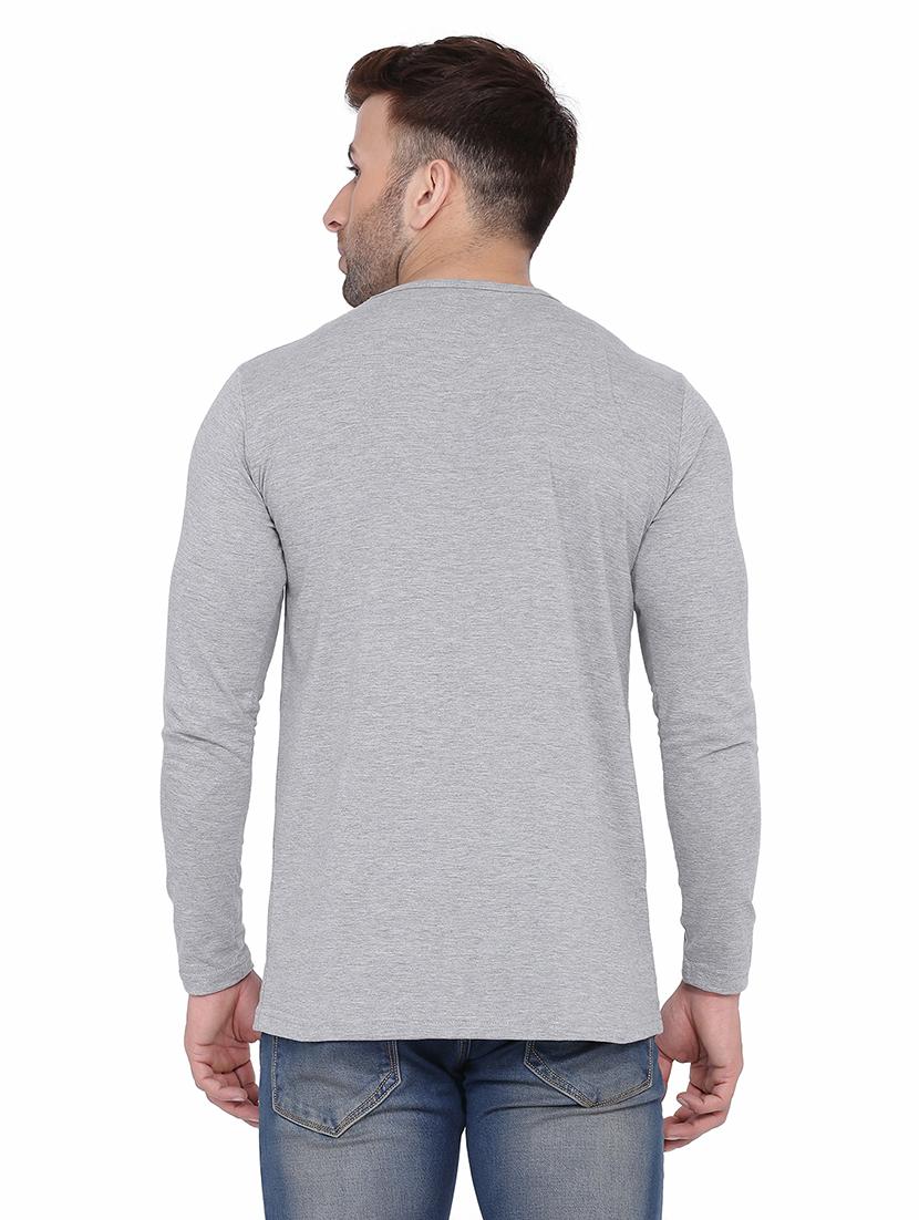 men long sleeved solid t-shirt - 21383669 - Standard Image - 2